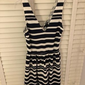 Striped aqua dress